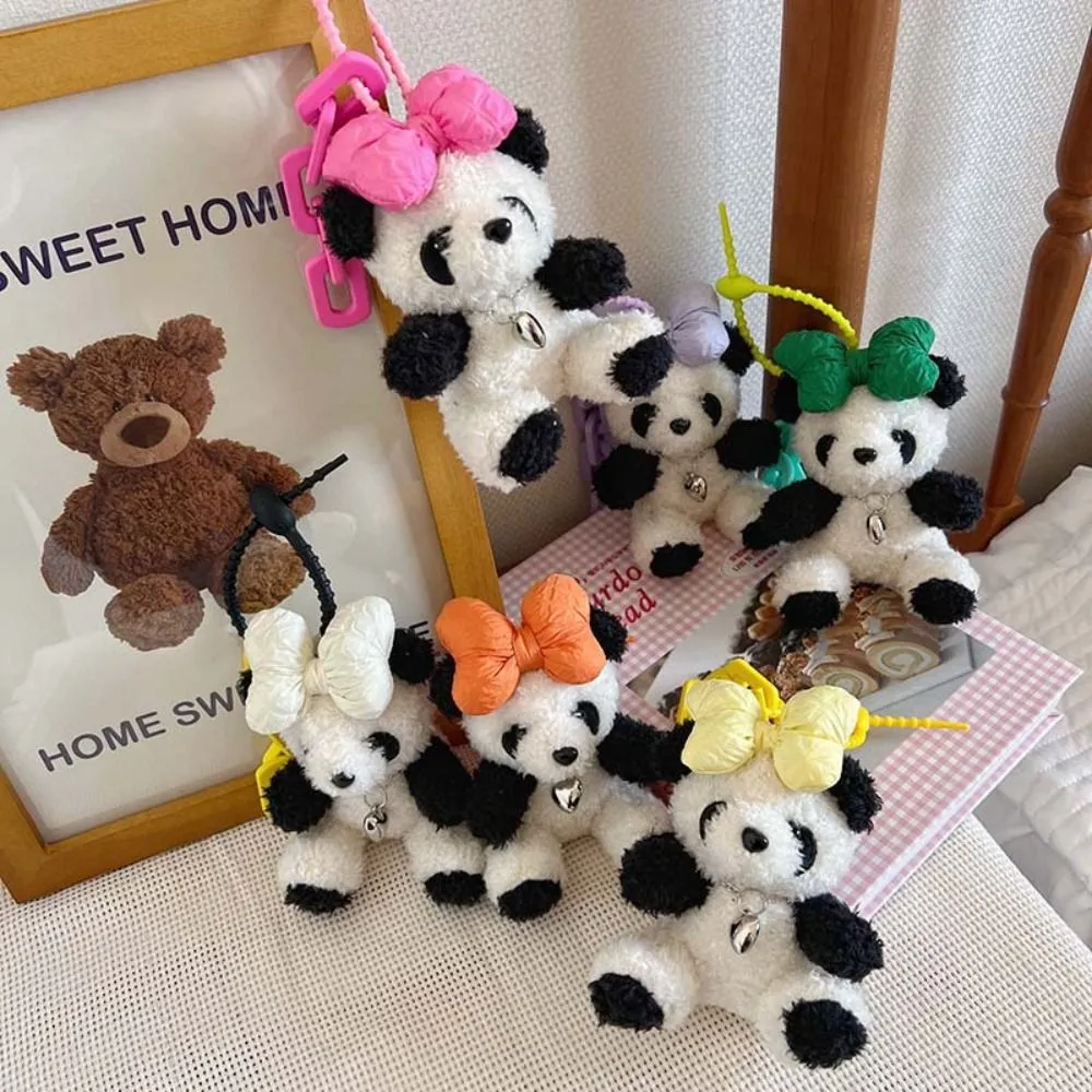 Cute Panda Bear Keychain Plush Doll - Adorable Couple & Kids Decoration ...
