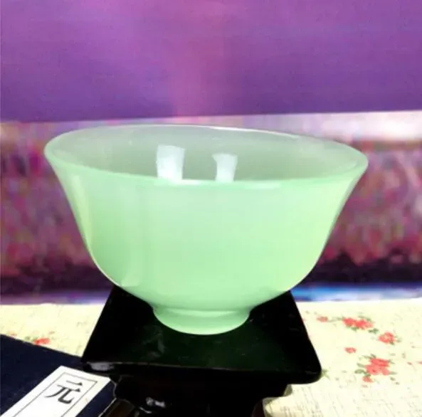 Health and wellness Cup of white jade handmade teacup jade porcelain tea health302n