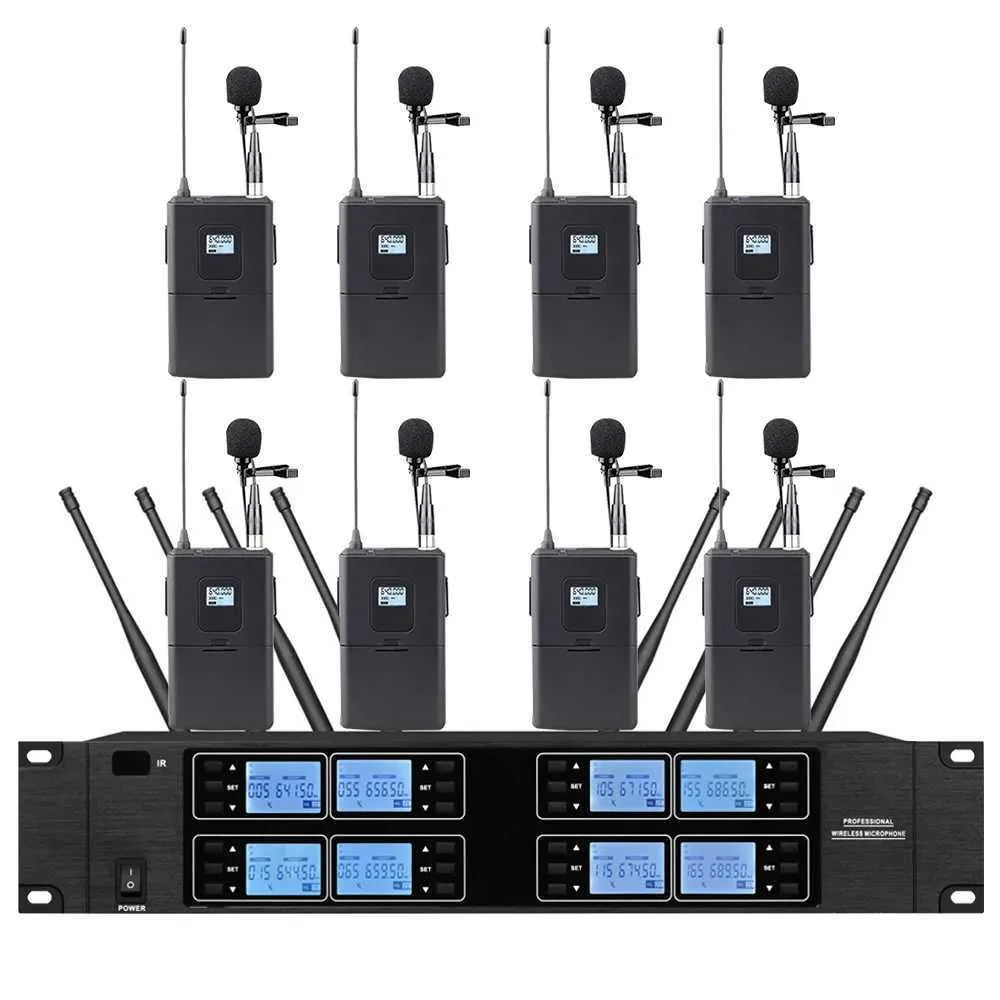 ワイヤレスマイクセット Professional Wireless UHFマイク ワイヤレス マイク カラオケ 2本セット VHF ハンドマイク 無線