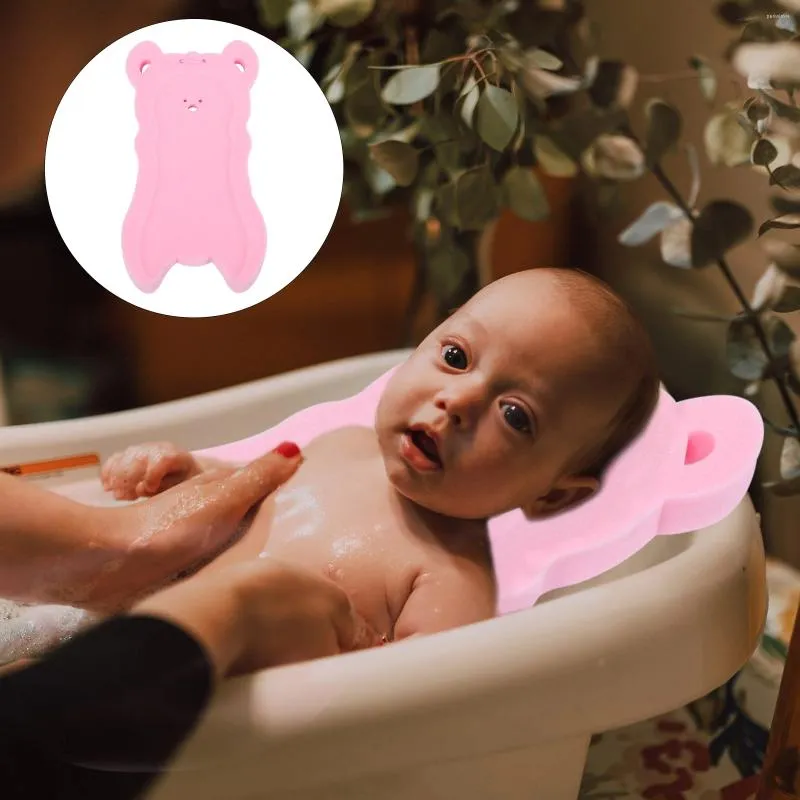 Badmattor Uppblåsbar Mat Toddler Baby Bathtub Född spädbarnssvamp Kudde PP Skid Proof