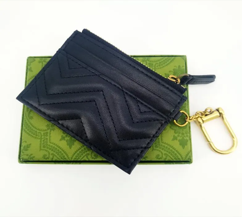 Fashion High Quality Great Mouton Cuir Card Holder Wave Classic Men Femmes Femmes Zig Zag Zipper Credit Cardusrs Bank Card Holder MI1893814