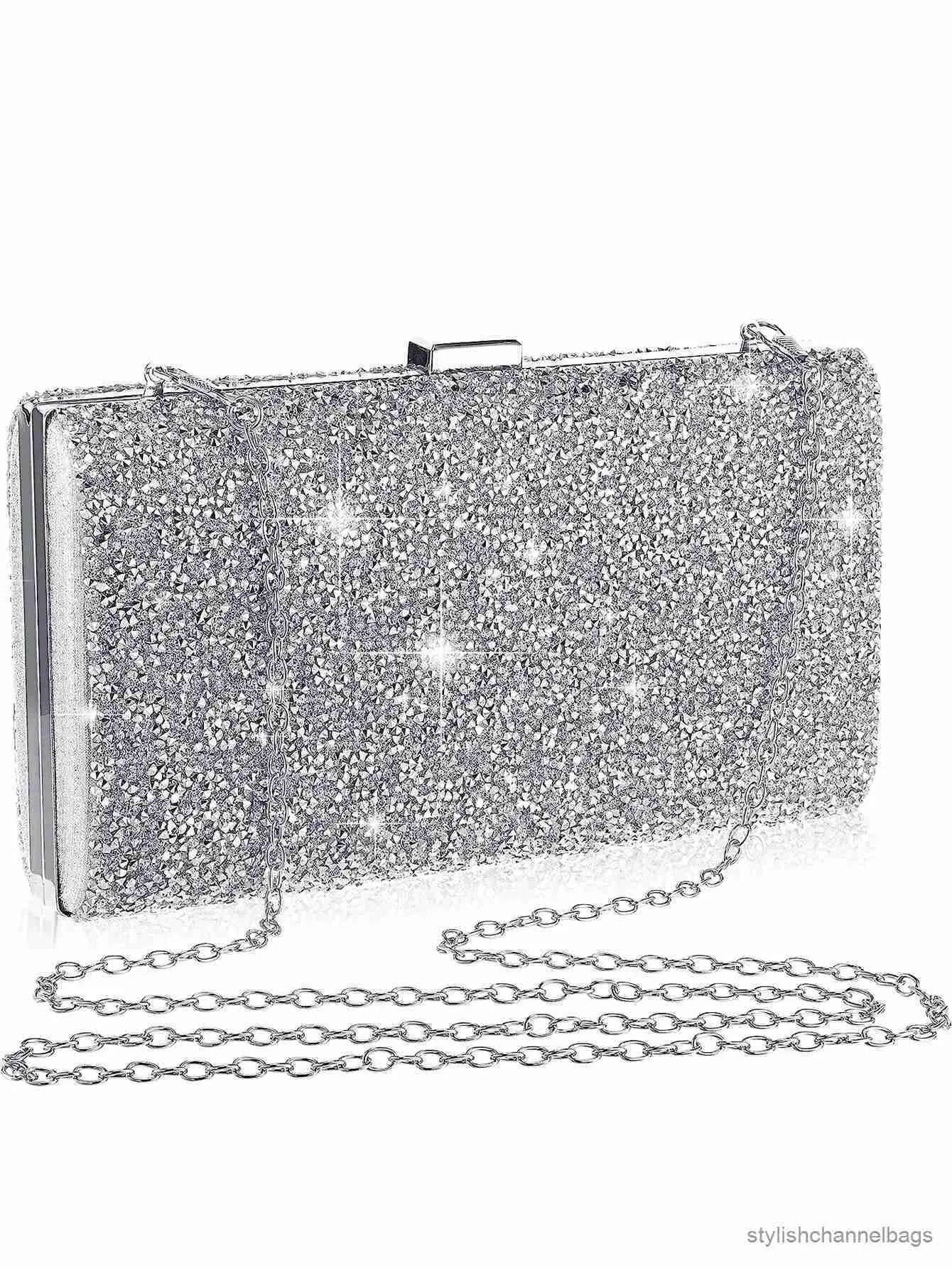 Sacs de soirée Sparkling Elegant Exquise Dinner Party Party Sac à main eau Diamond Handsbag Crossbody Sac de mariage pour femmes