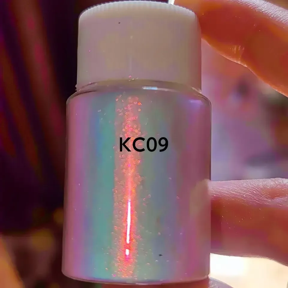 Glitter 10g kosmetisk kvalitet Super Rainbow Iridescent Unicorn Aurora Chrome Nail Powder Pigment