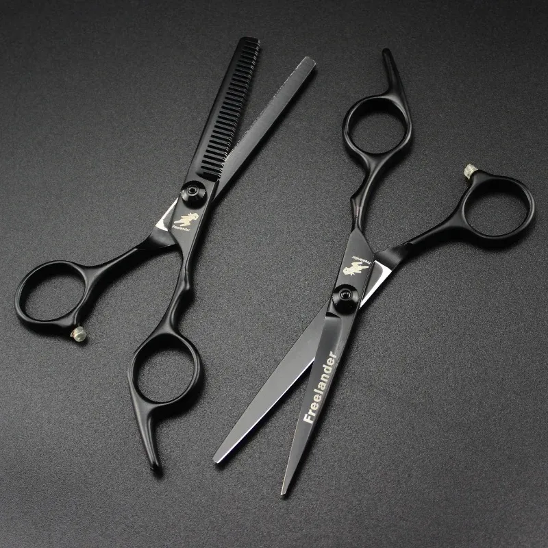 Ciseaux de cheveux 5.5 6.0 Ciseaux de coiffure professionnels amincissant des ciseaux de coiffure et des ciseaux de coupe de cheveux 440c Steel