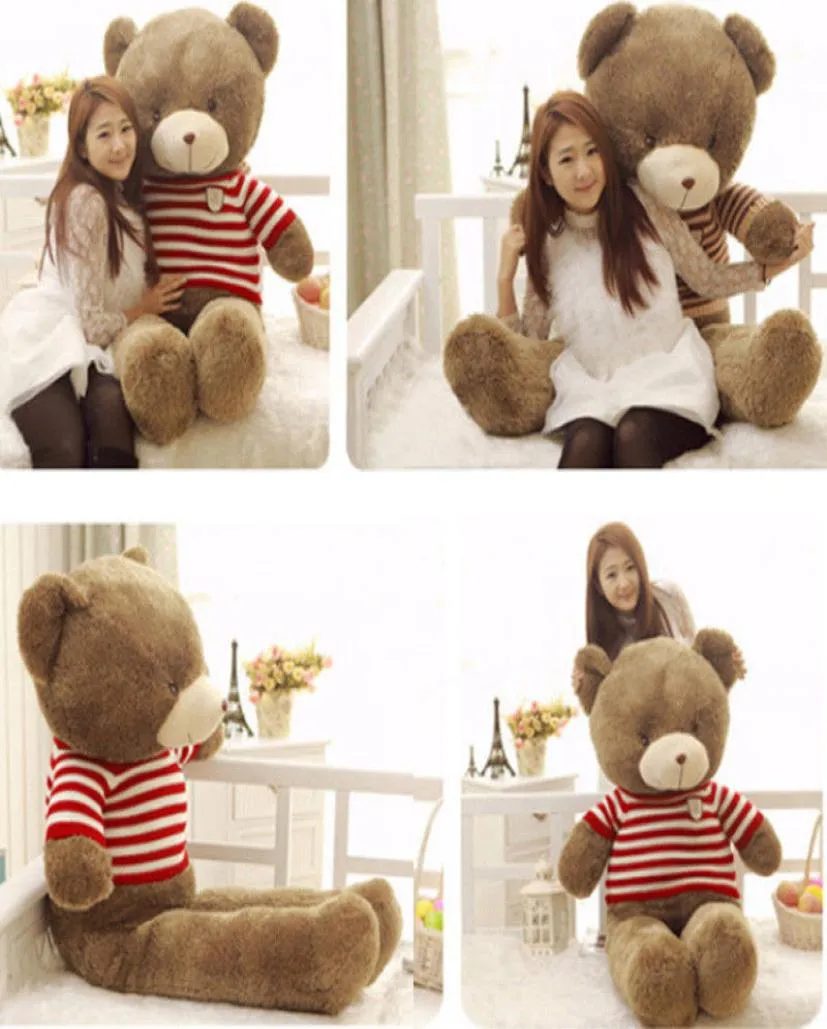 Cotton Red Cute 80CM Giant Big Stuffed Plush Teddy Bear Huge Soft Toy 1002678063