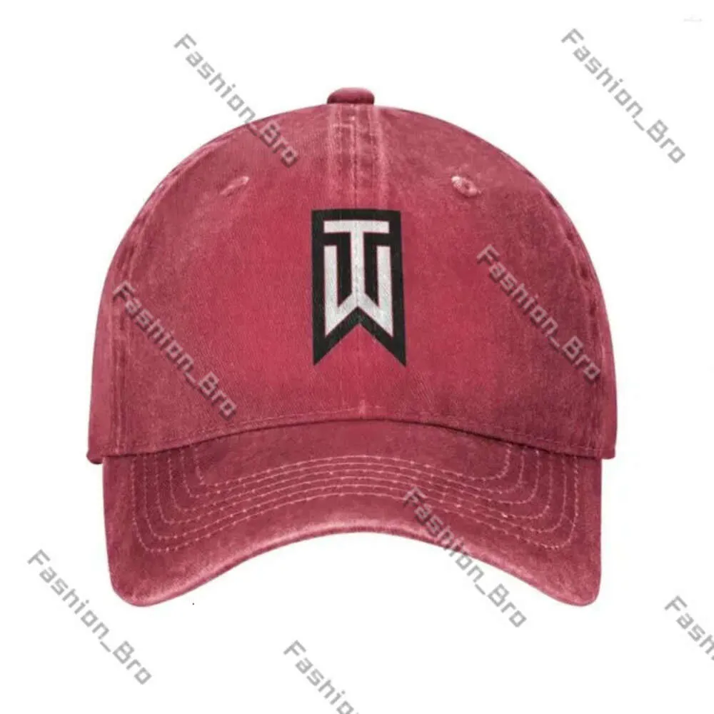 Tiger Woods Ball Caps Vintage Golf Sports Tiger Baseball Cap Men Women Distressed Denim Snapback Woods Outdoor Summer Hats Högsta kvalitet 115