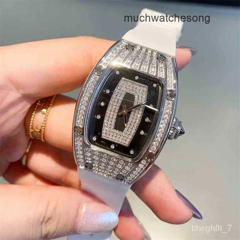Orologi di lusso Replicas Richadmills cronografo automatico orologio da polso orologio 2021New Womens Light Womens con diamanti Designer Top Designer impermeabile J5AY