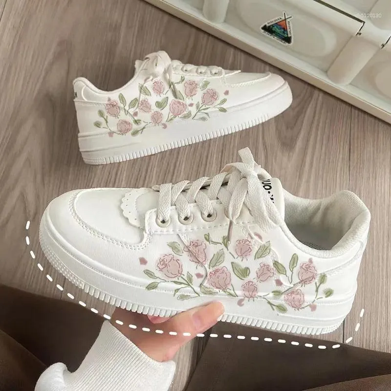 Flower Graffiti Sneakers: Womens Low-Top Casual Shoes Shop Now