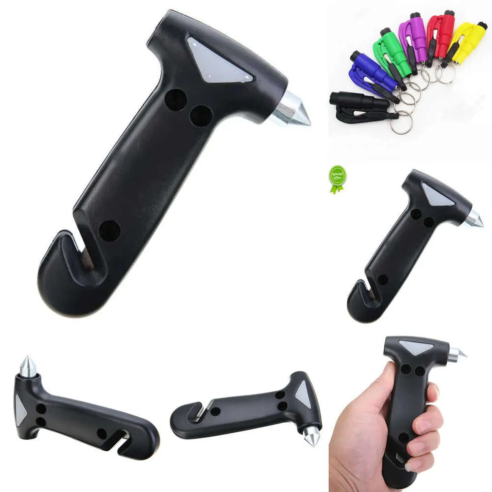 New 2-in-1 Mini Safety Emergency Car Hammer Glass Seat with Cutting Hine Window Crusher Escape Blade Knife Tool