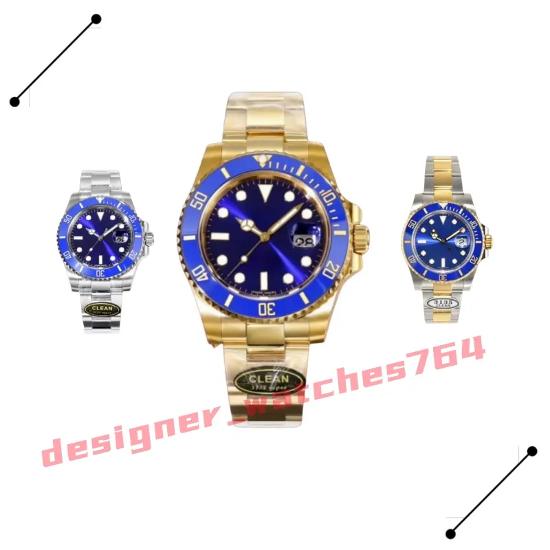 Montre-bracelets Luxury Men's Watch 2813 Mouvement mécanique automatique Mouvement imperméable Designer Watch Sports Chronograph Watch Men's Glow-in-The Dark Luxury Watch Gift Watch