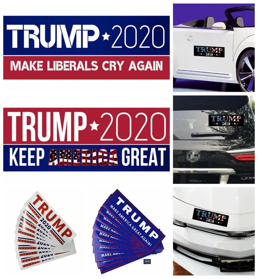 Trump Car Stickers 8 Styles 2265cm PVC DIY Keep America Great Styling Bumper Stickers 10pcsSet OOA706715075278