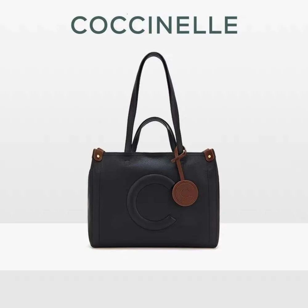 Designer tas coccinelle/coccinell c shopper grote contrast handheld een schoudertas tas
