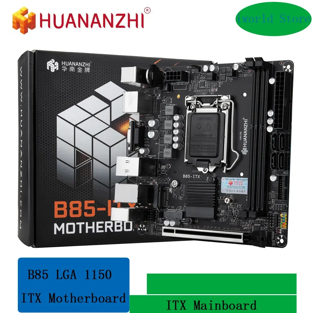 Batteries Huananzhi B85 Itx Motherboard Intel LGA 1150 I3 I5 I7 E3 DDR3 1600MHz 16 Go M.2 SATA USB3.0 VGA DP HDMICOMPATIBLE