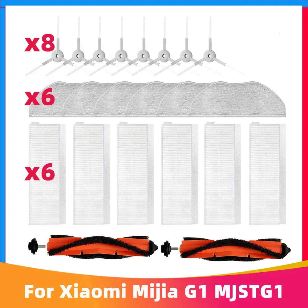 Soldaterijzers Ersatz für Xiaomi Mijia G1 MJSTG1 MI Roboter Vakuum Mop Essentielles SKV4136GL Ersatzteile Hauptseitenpinsel HEPA -Filter Rag Tuch