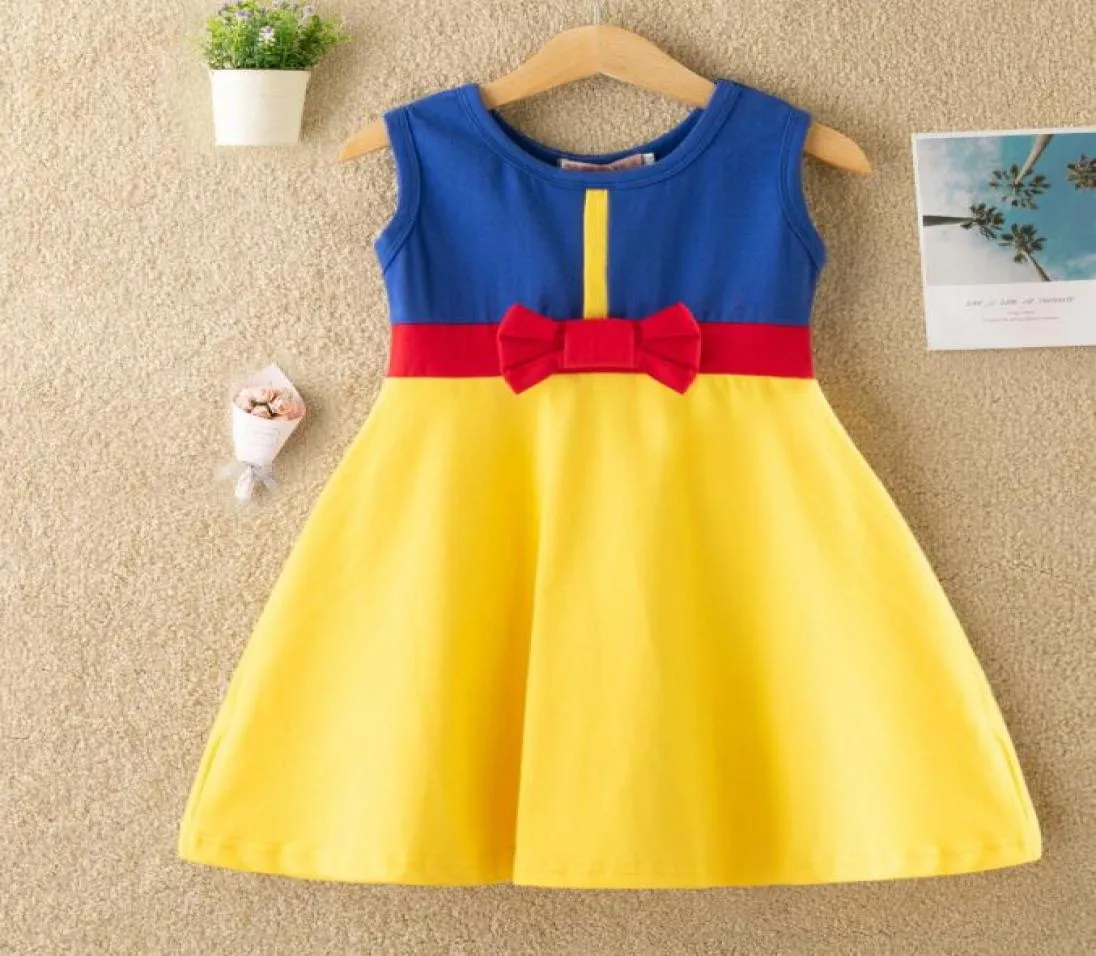 Kleine Mädchen Prinzessin Kleider Sommer Cartoon Kinder Kinder Prinzessin Kleid Casual Clothes Kinder Trip Kleider Party Kostüm GGA349712515414