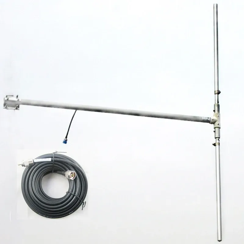 Radio DP100 Dipôle Antenne pour la station de radio 0150W Équipement d'émetteur de diffusion FM Antenne extérieure 1/2 onde avec câble NJ