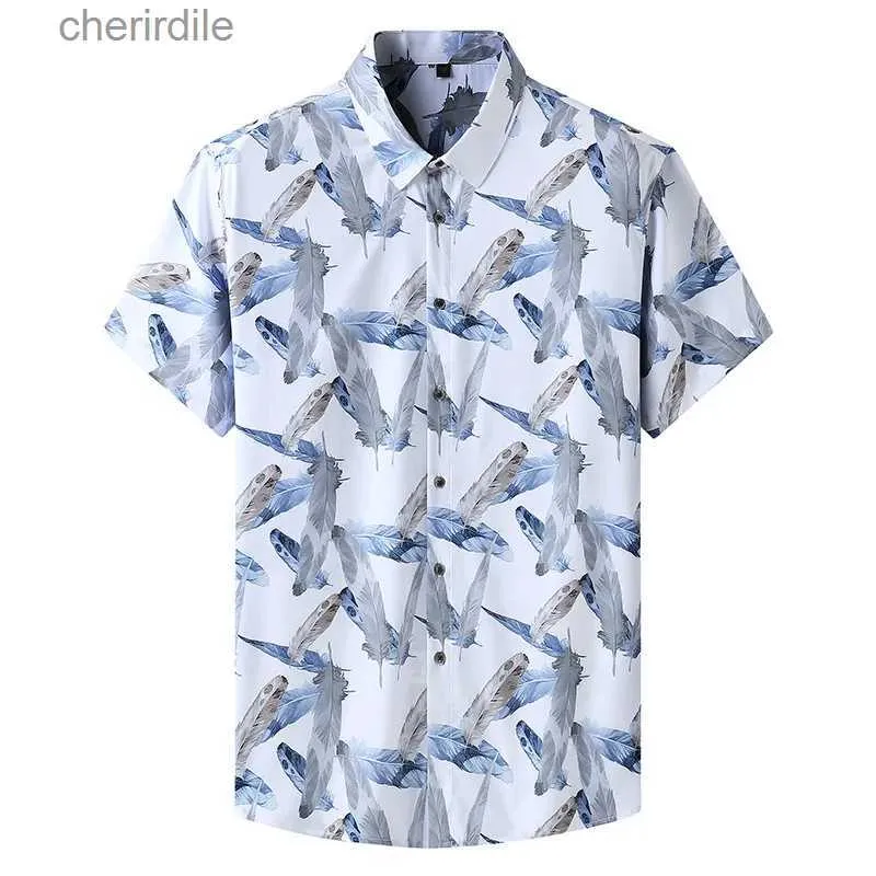 Men's Casual Shirts Fashionable mens shirt mens casual colorful print Hawaii Beach Aloha shirt short sleeved Plus size 8XL Camisa Hawaiana Homebre yq240408