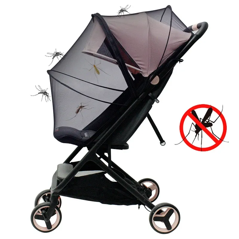 Defina o Summer Mosquito Net Stroller Mesh Flying Insect Protection Mesh Acessórios para Yoyo Yoya Plus Bugaboo Cybex e 99% de cortina de assento de carro