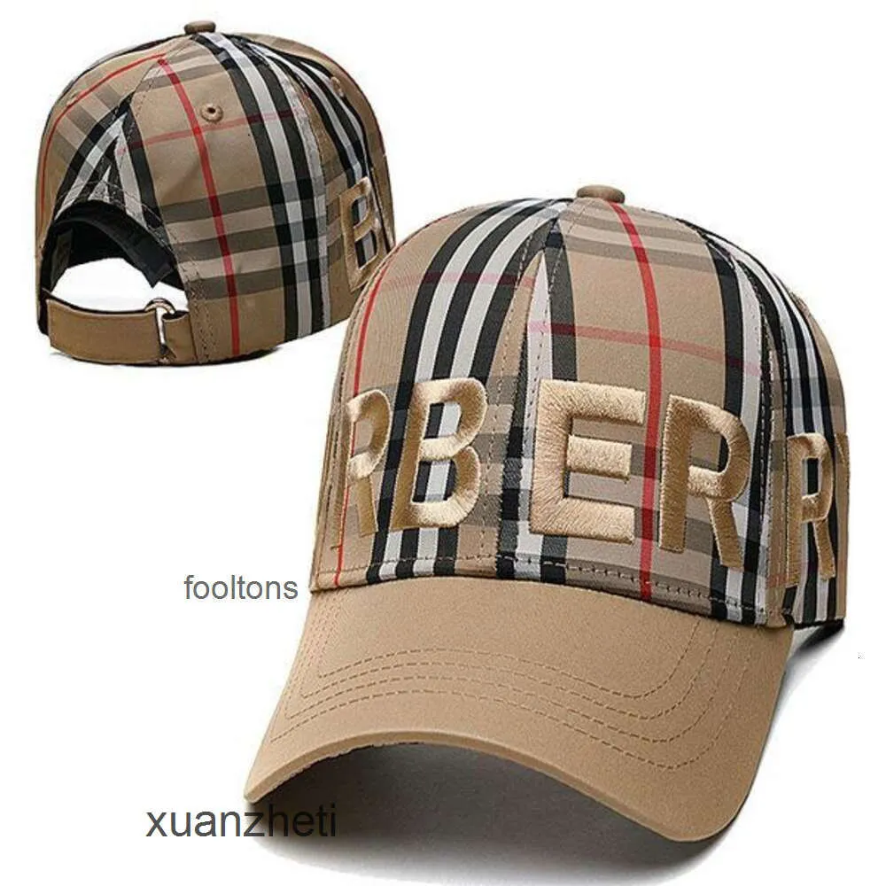 Sun b Hat Hat Baseball Trendetter Cap Designer Hat Chapeau chapeau Baseball Cap Burbrys Burbrys Hat décontracté Cap Girl Summer Summer YBYB