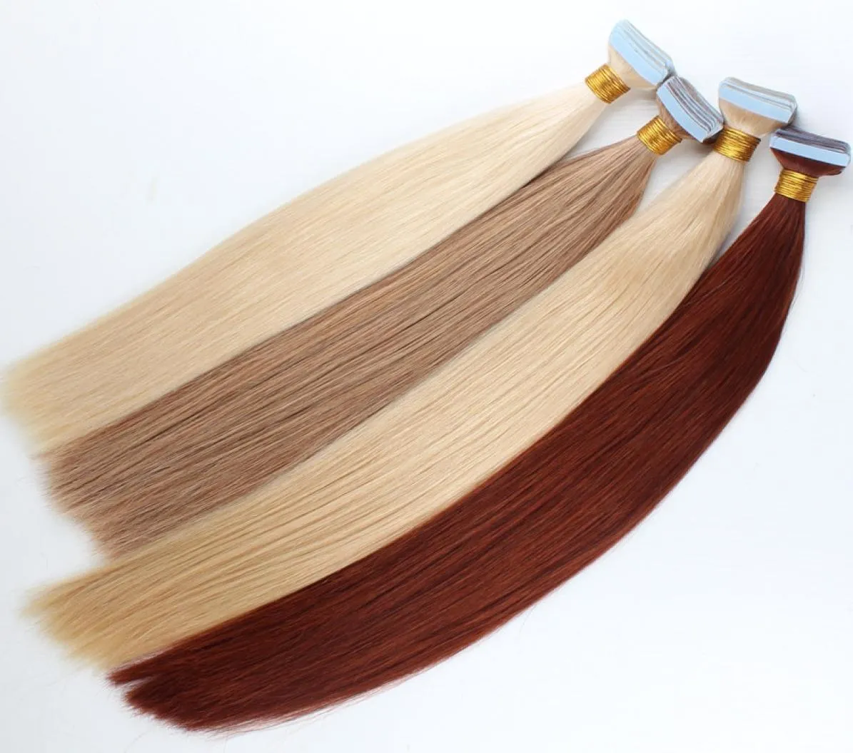 Elibess Brésilien Remy Human Heuving Skin Waft Hair Extension 25gpcs 40pcs Lot Blonde Color Tape in Human Hair7793238