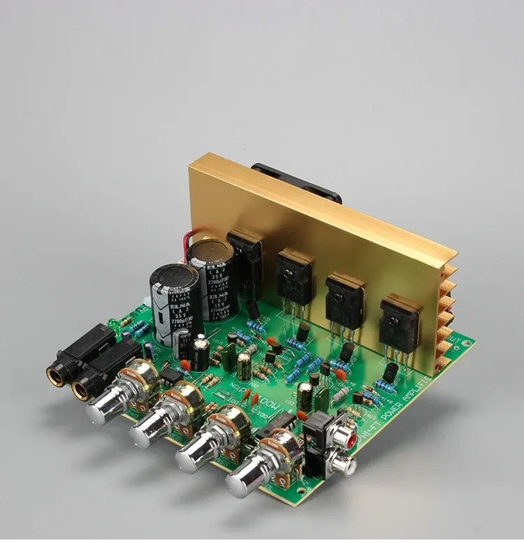 Amplifier 100W+100W 2.0 Audio Power Amplifier board HIFI stereo amplification digital reverb microphone amplifier Tone Board