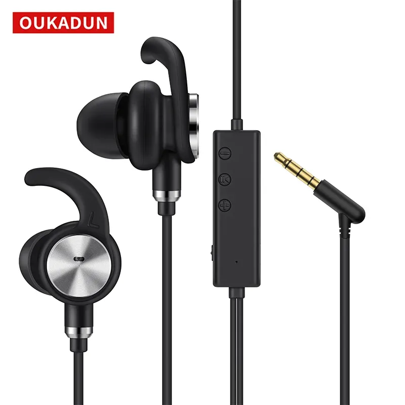 Microphones Anc Wired Headset Noise Reduction Sports Headset, Suitable for Huawei and Apple Mobile Phones 3.5mm Headset with Microphone