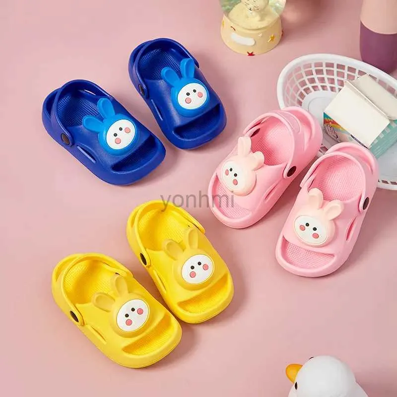 Slipper Summer Kids Eva Sandals Симпатичные тапочки для кроликов для мальчика не скользят толстая подошва пляжная обувь.