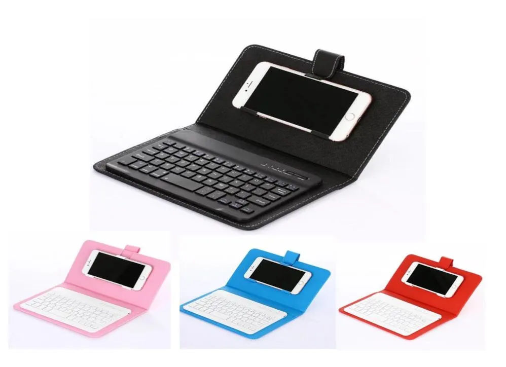 Universal PU Leather Wireless Bluetooth Keyboard Cases Stand Cover For iPhone 13 12 pro Max Huawei Xiaomi Samsung Mobile Cell Phon1012534