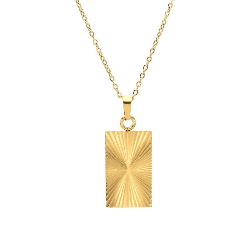 Модное сжало золотое титановое стальное ожерелье Скрытие шикарное шикарное дизайн элегантный долговечность