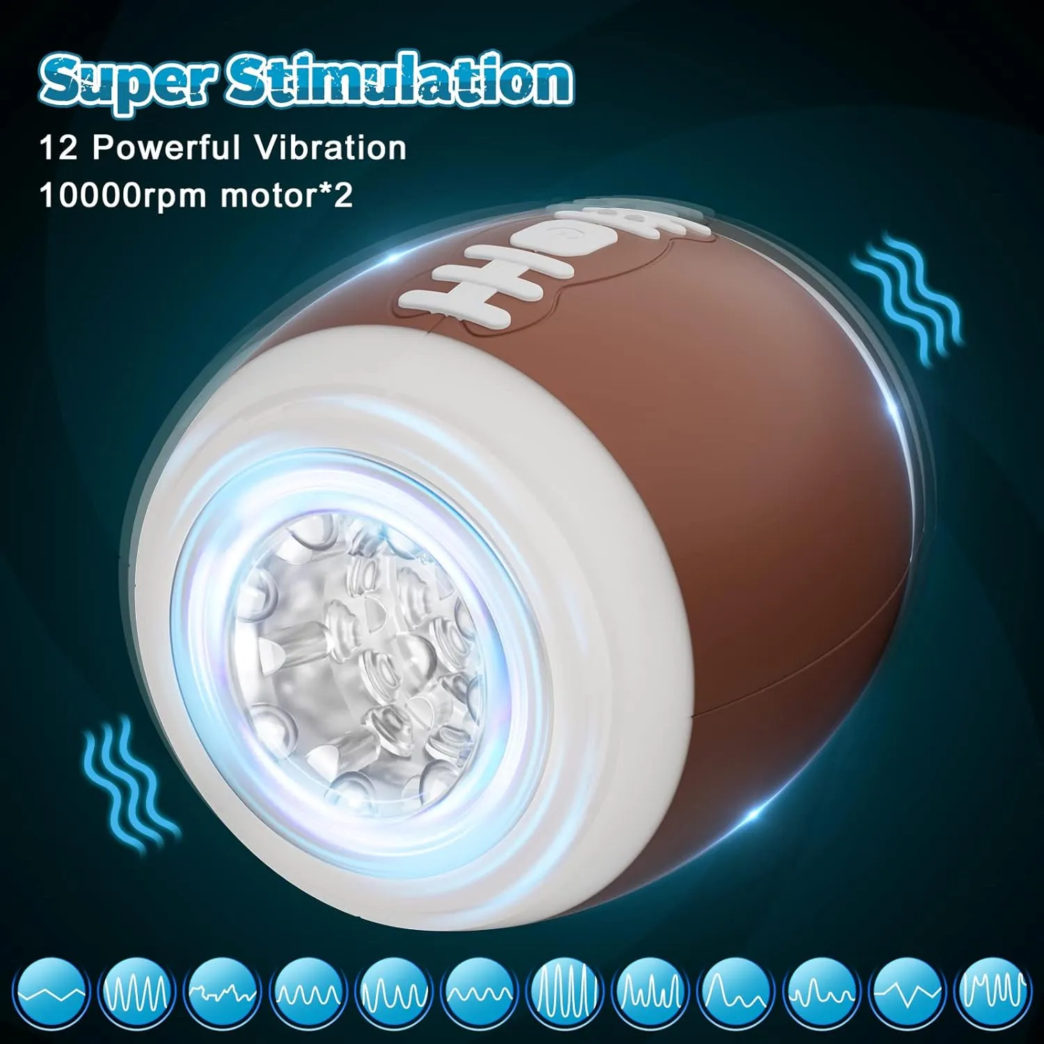 Sexspielzeug Mnnlicher Masturbator Fr Mnner, 12 Vibrationen Mnner  Vibrator Mit Offener 3D Struktur Taschenscheibe Fr Penisstimulation, Von  16,58  | DHgate