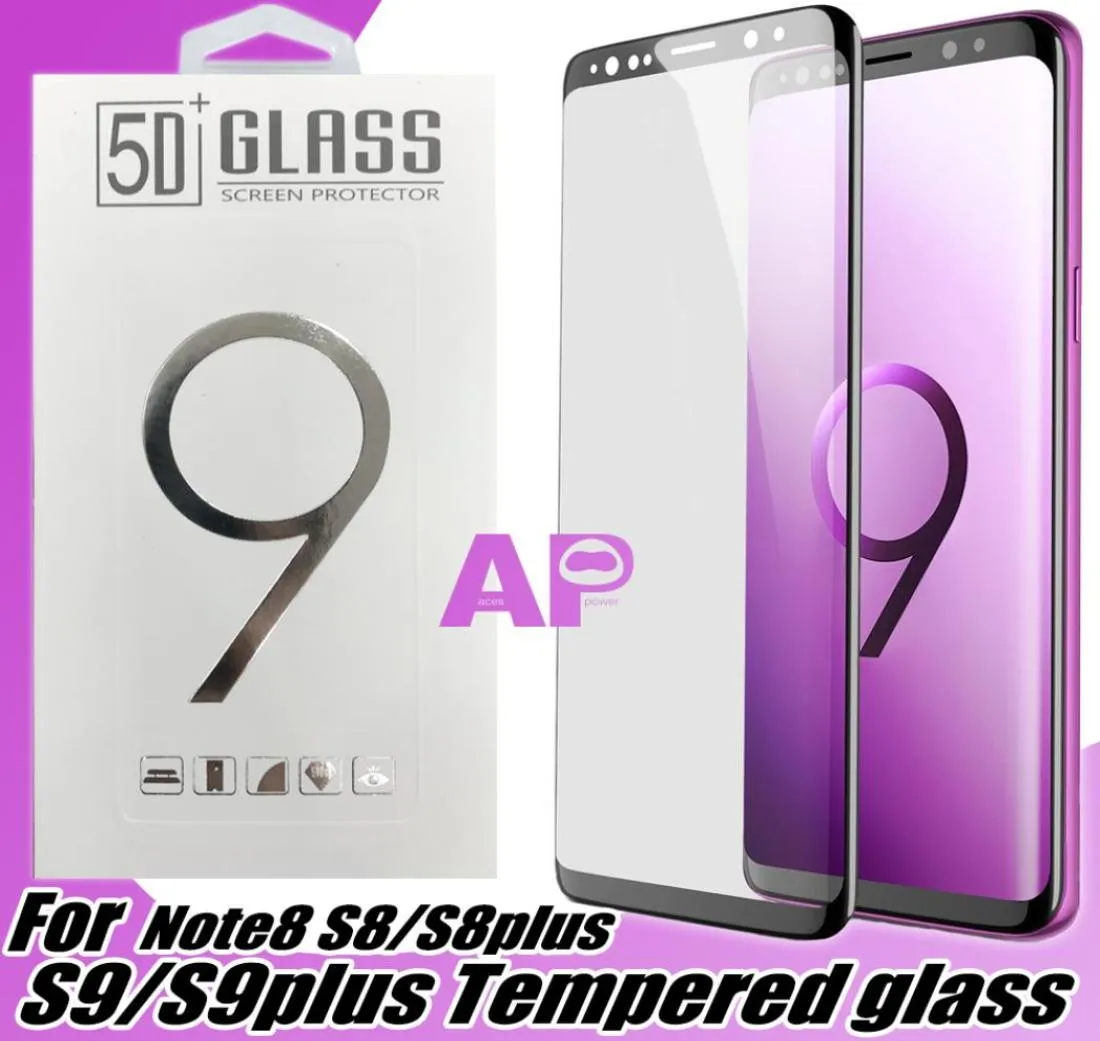 Skärmskydd för Samsung Galaxy Note 20 Ultra S20 Plus S10 S9 S8 Plus Edge Full Cover Hempered Glass Film med Package3232056
