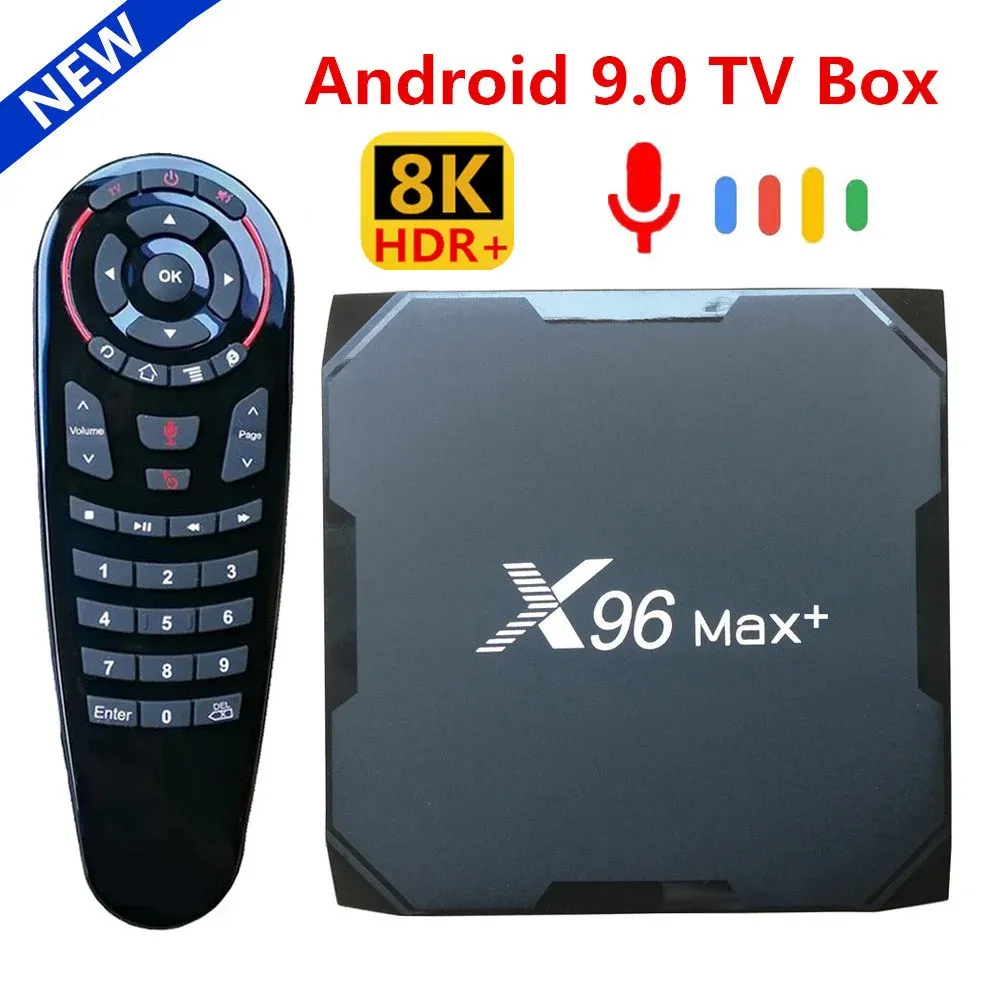 Box X96 MAX Plus Android 9.0 TV BOX Amlogic S905X3 Quad Core 4GB 64GB 32GB Dual Wifi H.265 8K X96Max+ Media Player 2GB 16GB