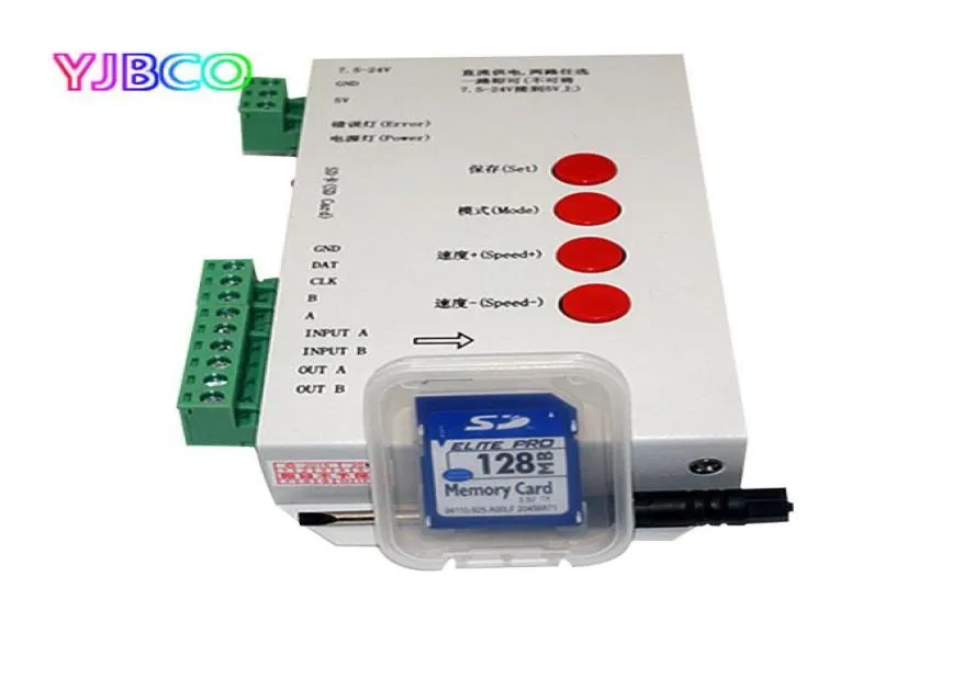 LED T1000s Dreamcontroller 128 SD Pixels RGB ControllerDC524VFor WS2801 WS2811 WS2812B LPD6803 LED 2048 LAMP LIP LAMP6768696