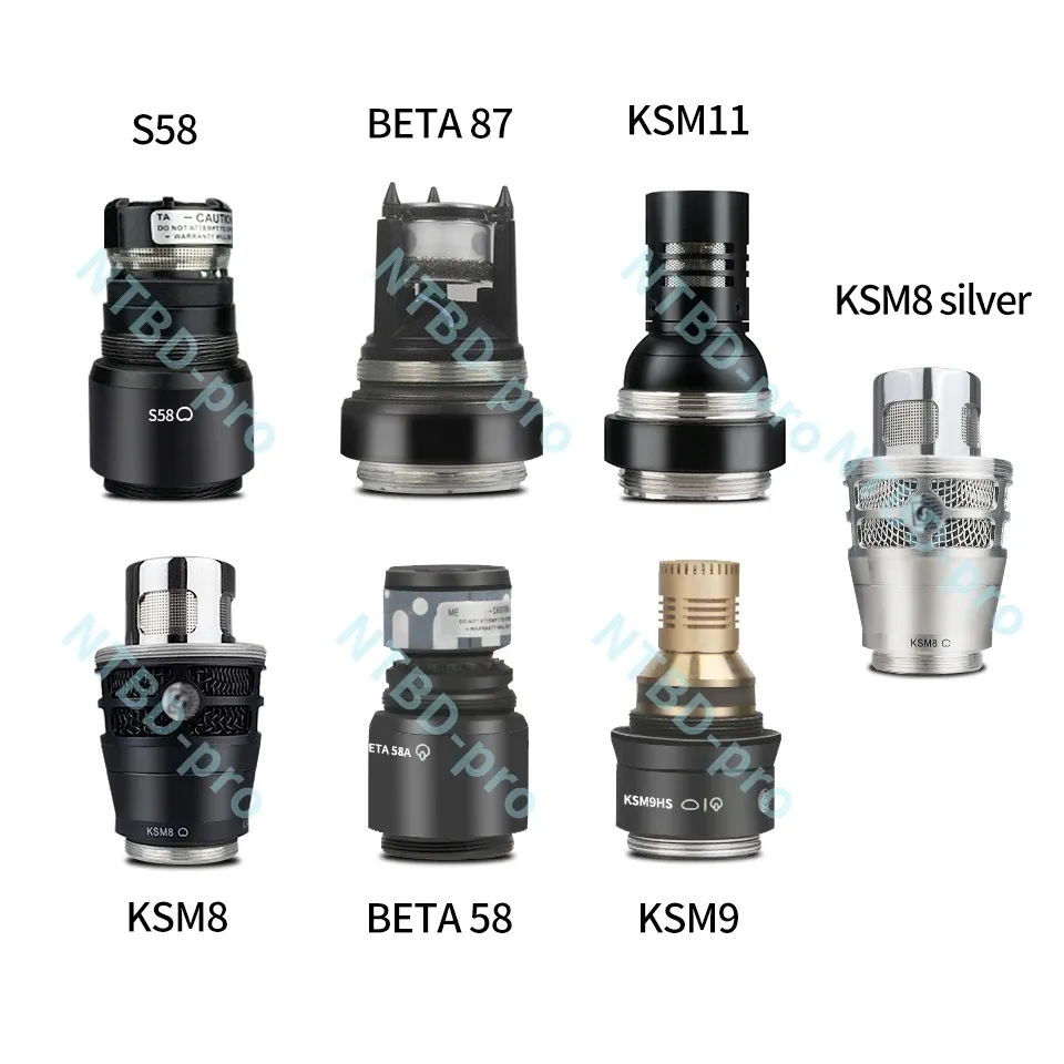 Microfoons NTBD Wireless Microfoon Capacitieve Dynamische Microfooncapsule Beta87 KSM9HS S58 Beta58 KSM8 KSM11 Aangepast aan QLXD4