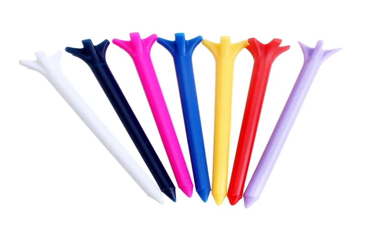 Golfprodukter Zero Friction 5 Prong 70mm Plastic Golfs Tees Multi Color Accessories Spike5451377