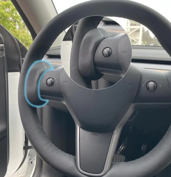 Für Tesla Model3 Ys X Accessoires Counterweight Ring Autopilot FSD Automatisch unterstütztes Fahren AP Lenkradgewicht Booster5147112