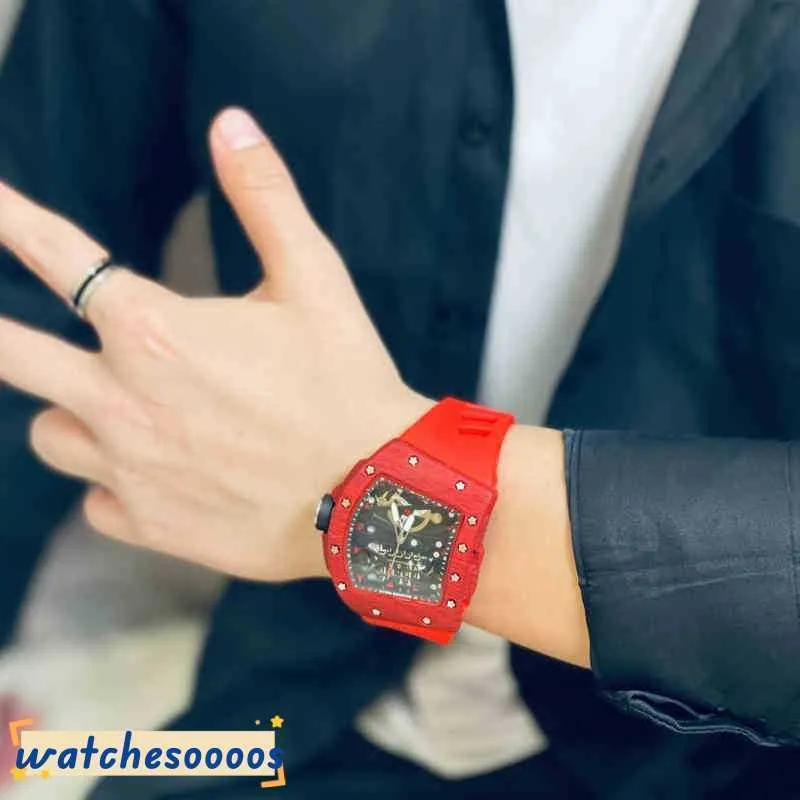 Luxury Watches Mechanical watch Swiss Movement Mechanics Wristwatch World War Ii Specialshaped Tritium Gas Mens Fashion Tide Silicon Tape Spo