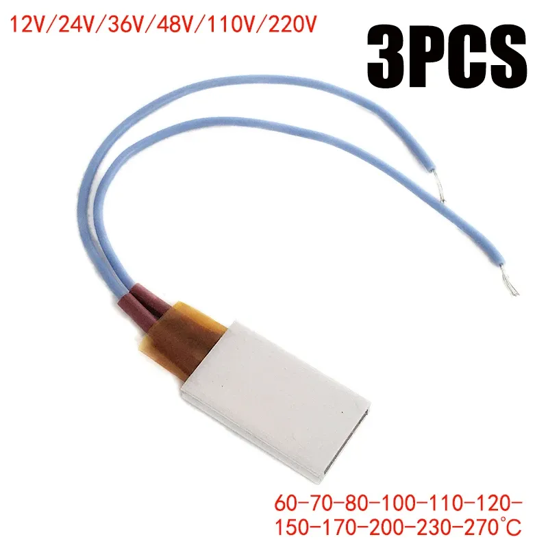 Akcesoria 3PCS PTC Element ogrzewania 12220V Stałą temperaturę termistor powietrza czujnik ogrzewania aluminium włosów suszarki grzejnik 35*21 mm