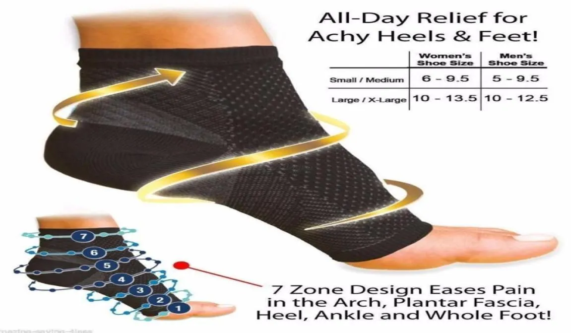 Women039s Ankle Compression FOOT ANGEL Sleeve Men Arch Heel Pain Relief Support Drop Shiping Ankle Support Tobilleras Deportiva1749071