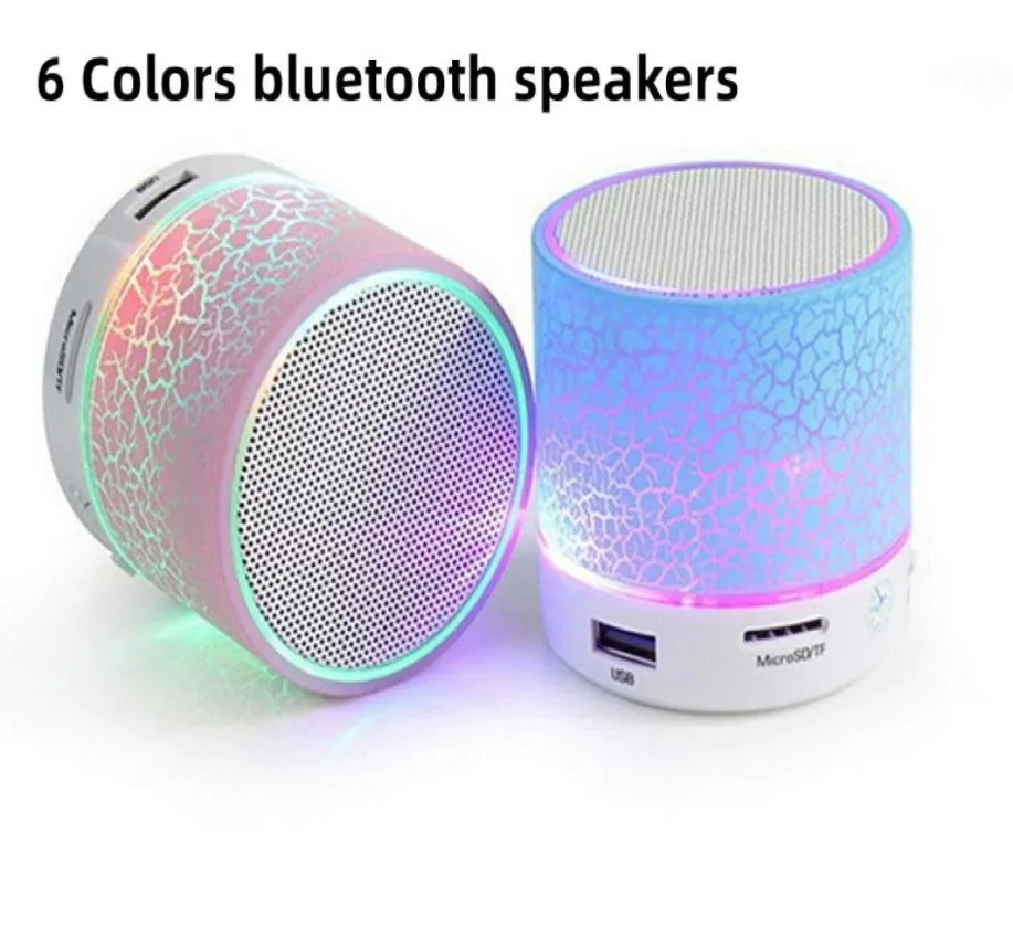 Bluetooth -högtalare Glödande ledad färgad boombox bärbar utomhus woofer stereo trådlös USB vattentäta högtalare tf kort o spelare gratis fartyg 107176716