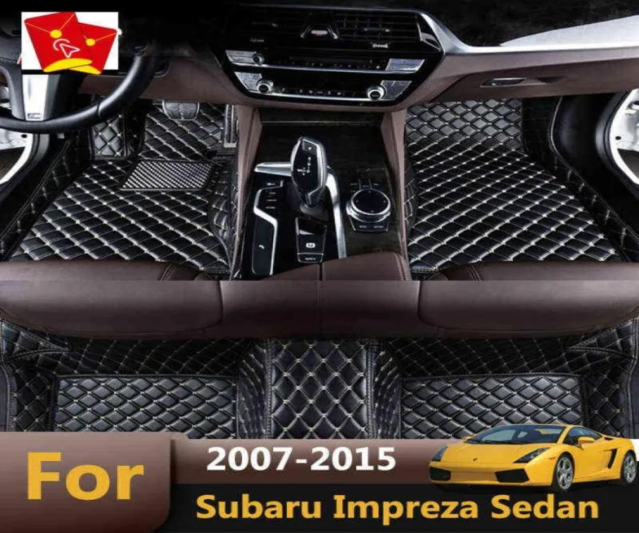 For Subaru Impreza Sedan 2015 2014 2013 2012 2011 2010 2009 2008 2007 Car Floor Mats Auto Interiors Covers Carpets Accessories W221124621