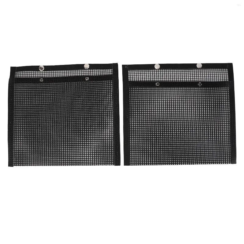 Werkzeuge 2 PCs BBQ Mesh Grillbeutel wiederverwendbares Glasfaser Hitzebeständiges Gemüse Grillbeutel für Grillabende Picknicks Camping