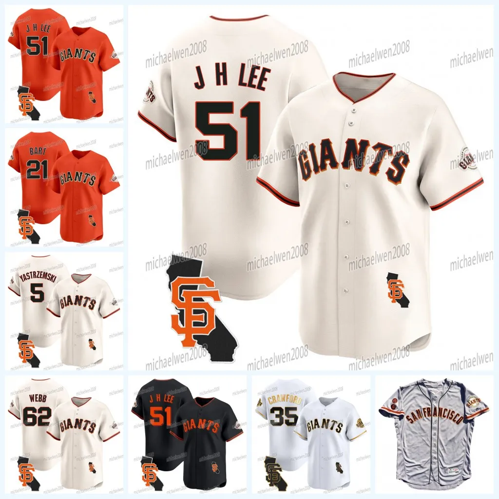 51 Jung Hoo Lee Giants 2024 Jersey Mike Yastrzemski Lamonte Wade Jr.