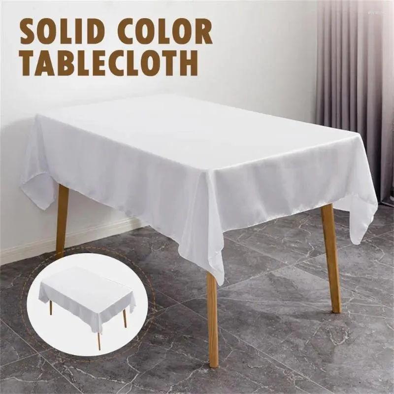 Tafelkleed rechthoekig tafelkleed high -end el banket glad bruiloft vaste kleur sectie scène o4k4