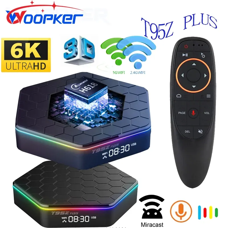 Box 2022 New T95Z Plus TV Box Android 12.0 6K HD Network Player 4G 64G Smart Android TV Box H618 WiFi 1080p Smart Player