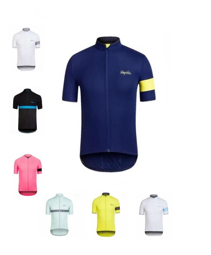 Rapha Team Bisiklet Jersey Mens Kısa Kollu Hızlı Kuru Jersey Ropa Ciclismo Bisiklet Giysileri Setleri4876275