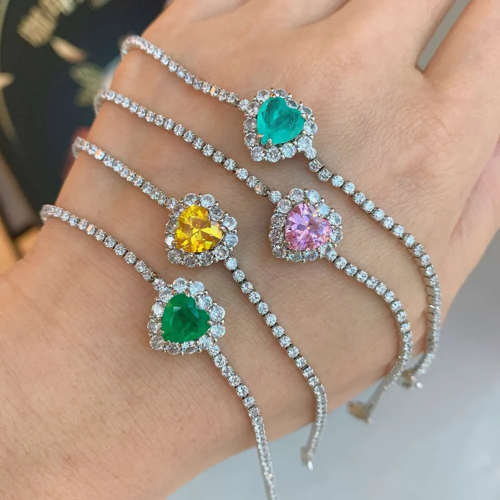 Tiktok Crystal Hai Palaiba Simulation Emerald Bracelet Femininity