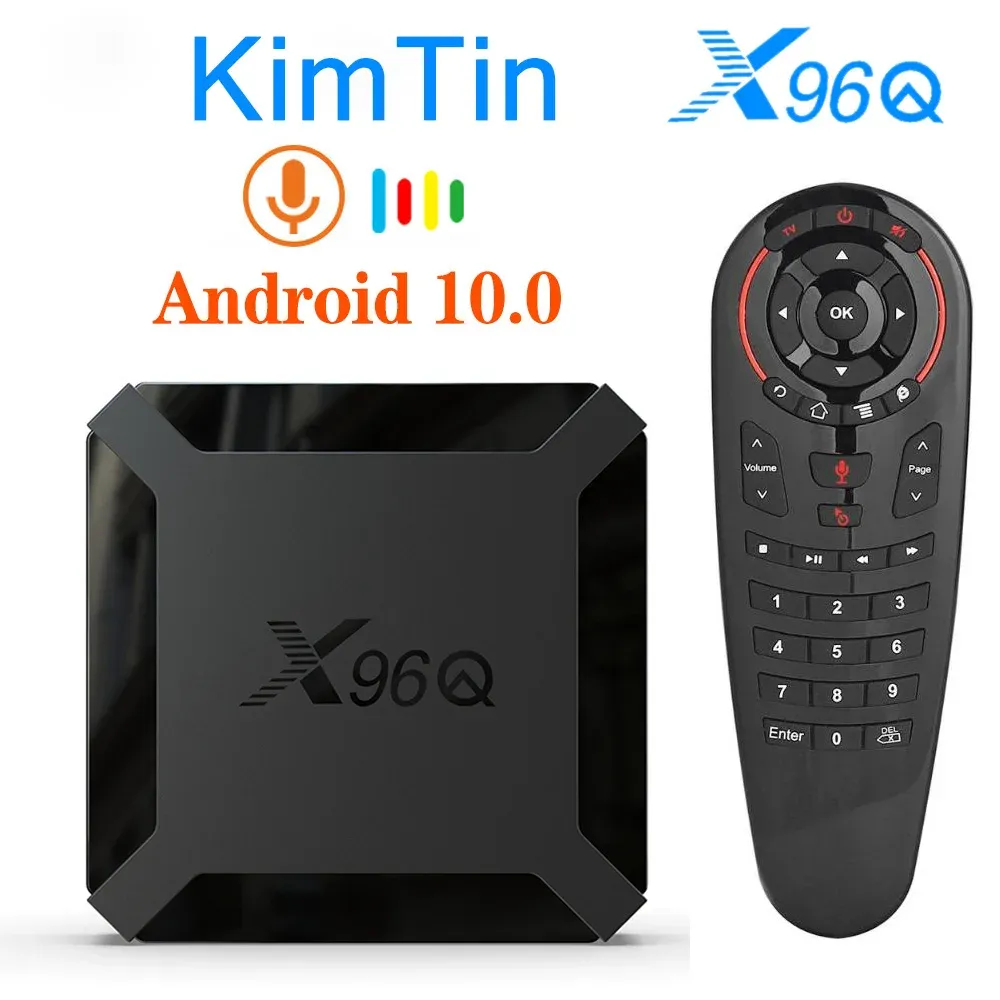 Box 2021 X96 Android Box X96Q Smart TV Box Android 10.0 Quad Core 2GB 16GB Ondersteuning 4K YouTube Set Top Box 1G 8G X96 Q Media Player