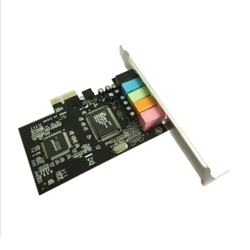 5.1 Desktop-Computer integrierte unabhängige PCI-E8738 Stereo 6-Kanal-Computerkabel Anschlüsse PCIE Sound Card6-Kanal-Audioadapter