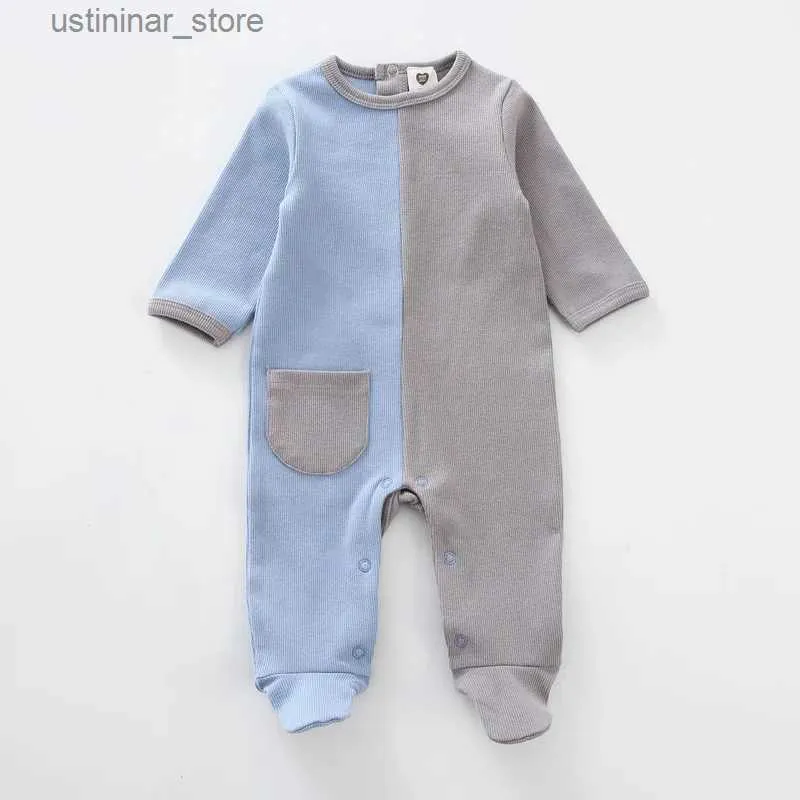 Rompers Baby Rompers katoen geribbelde kinderen kleding lange mouwen lange mouwen kinderen kleding pasgeboren baby overalls kinderen jongens kleding meisjes kleding l47